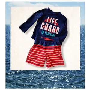 Life Guard Swimsuit Set, Kid's 18M